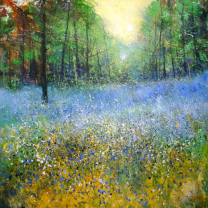 Springtime in Belfairs Woods   acrylic on canvas 87x87cm framed £POA