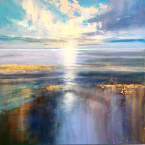 Morning light in the Estuary 100x100cm framed POA