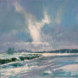 End of the Snowstorm Snape 56x56cm