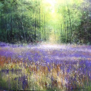 Bluebells and Gold 60x60cm